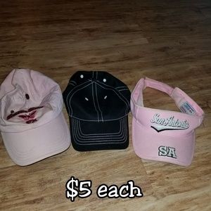 Caps. $5 each or all 3 for $12